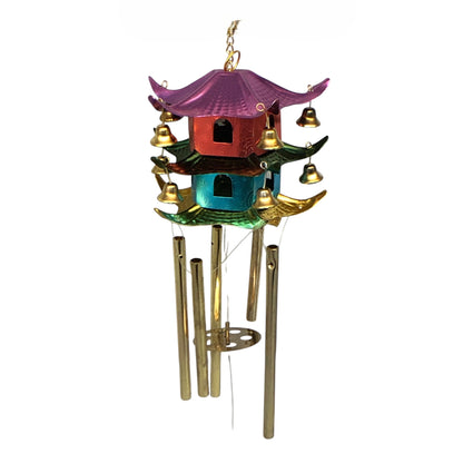 36643 - Pagoda Wind Chime Multi-Color |17-30|