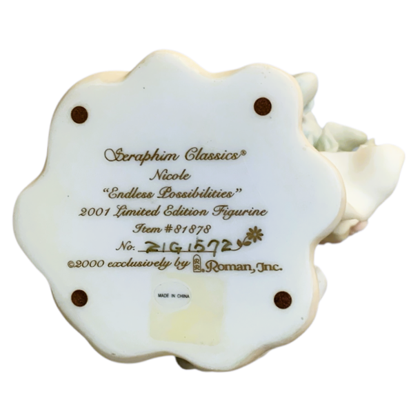 37177 -Seraphim Classics "Nicole: Endless Possibilities" 2001 Limited Edition Figurine 17" 81878 |11-4|