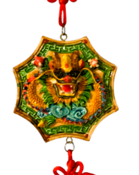 37680 - 16" Chinese Dragon and Yin Yang Knotted Hanger With Suction Cup |22-13|