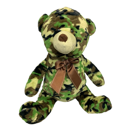 38044 - Dan Dee Collector's Choice Teddy Bear 18" Green Camo Stuffed Animal |H-49|