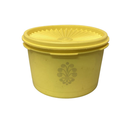 38131 - Vintage 6 Yellow Servalier Container 1298 With Lid |9-14|