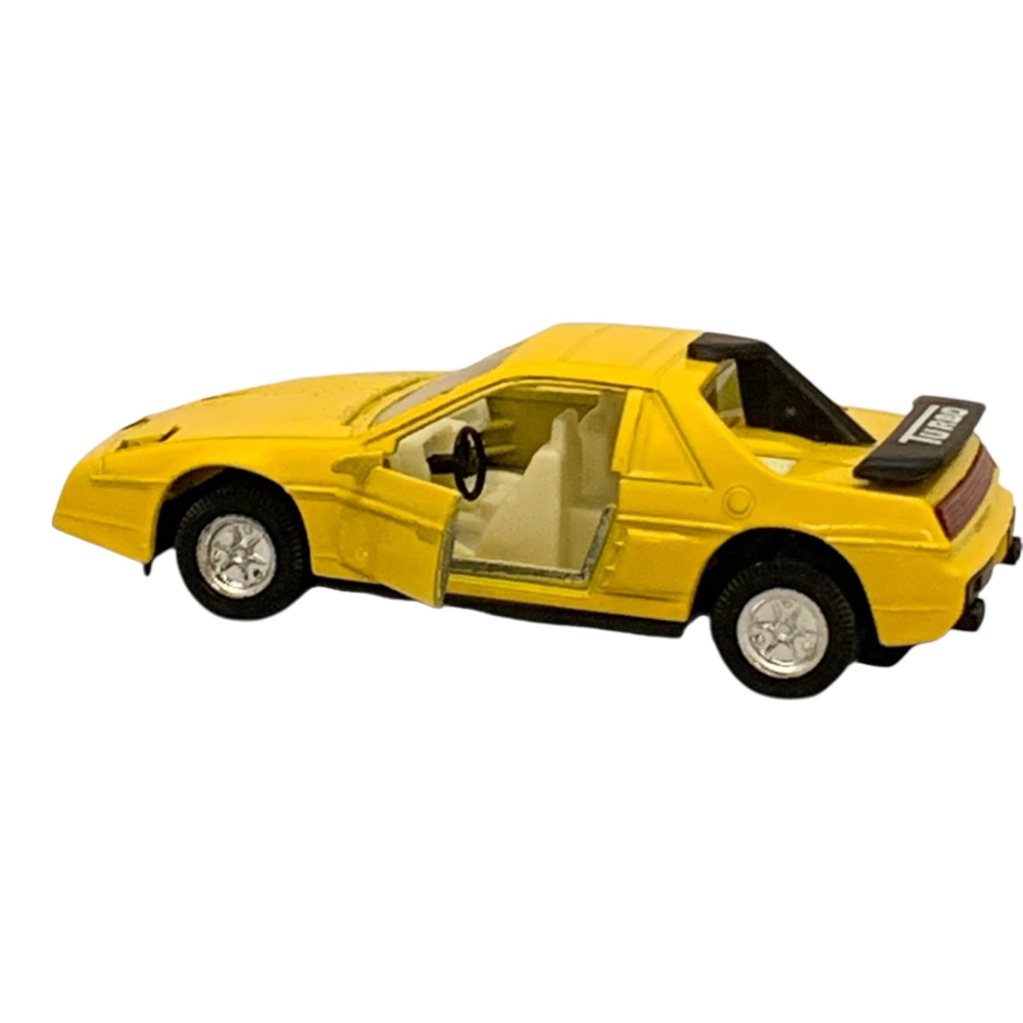 38836 - Set of Two 4.5" Metal Yellow and Red Turbo Car |12-25|