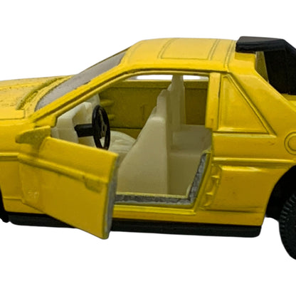 38836 - Set of Two 4.5" Metal Yellow and Red Turbo Car |12-25|
