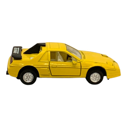 38836 - Set of Two 4.5" Metal Yellow and Red Turbo Car |12-25|