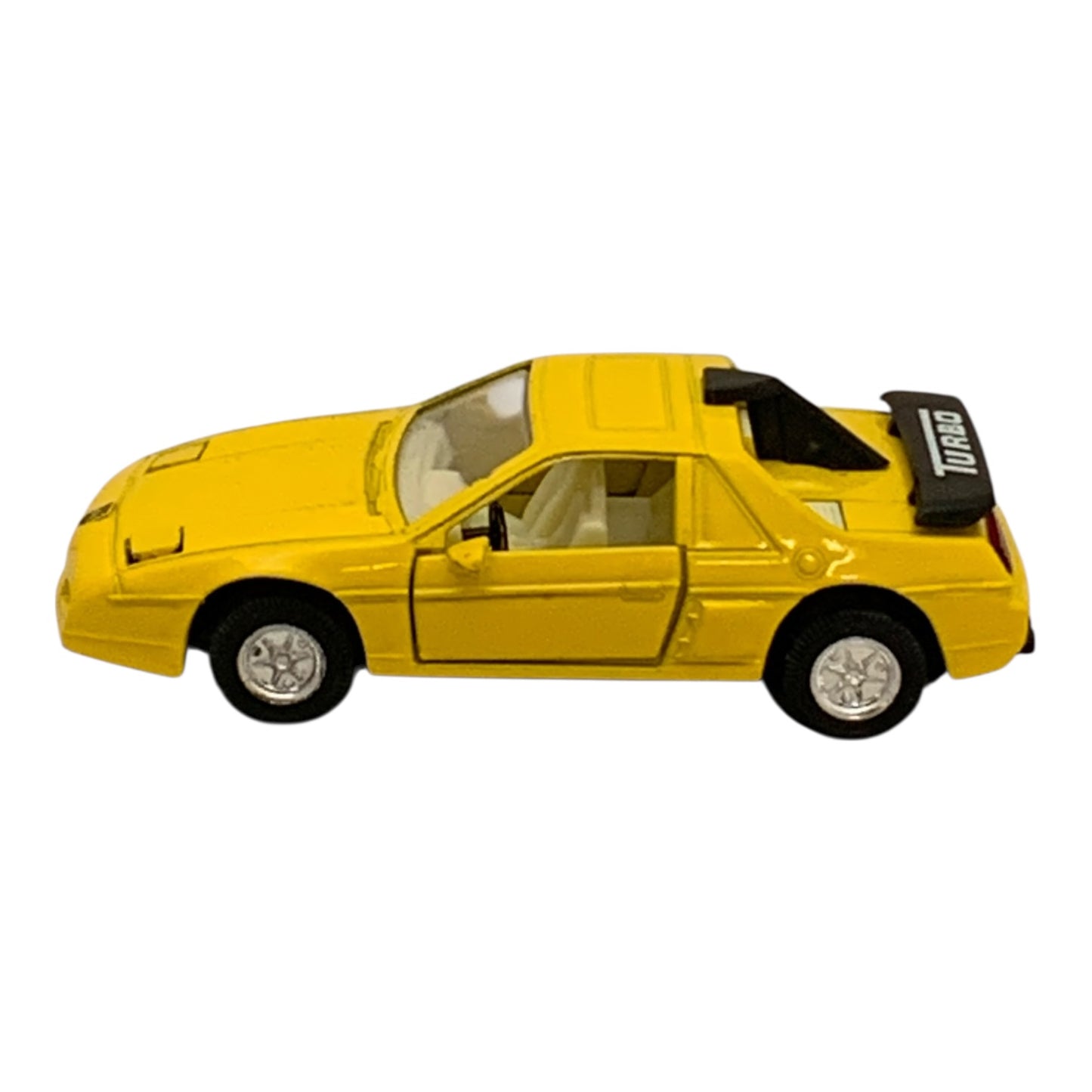 38836 - Set of Two 4.5" Metal Yellow and Red Turbo Car |12-25|