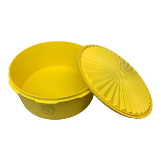 38904 - Gold Harvest 7" Tupperware Cannister Vintage 1204-12 |22-13|