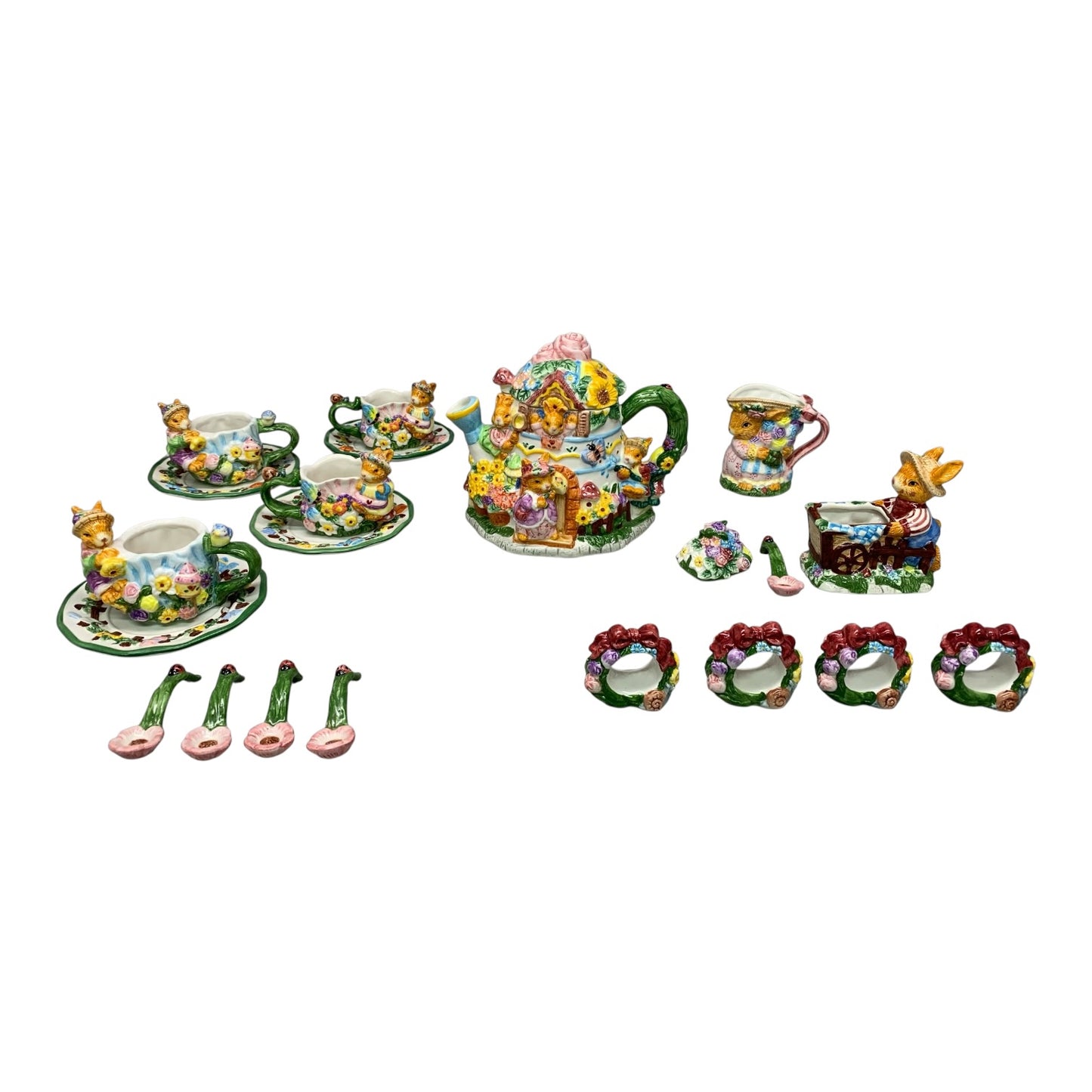 39298 - 19 PC Springtime Tea Set |5-13|