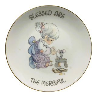 39483 - Precious Moments Blessed Are The Merciful 6.5" Porcelain Plate - CC |H-22|