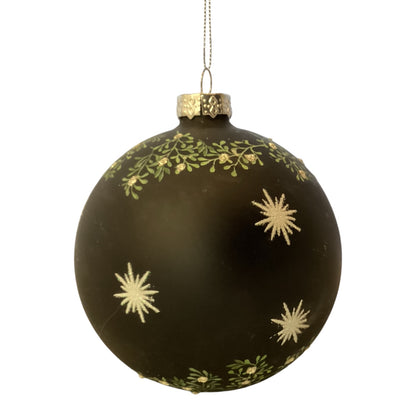 39523 - All Is Bright Black and White Large 4" Ornament |Pod 1-77|