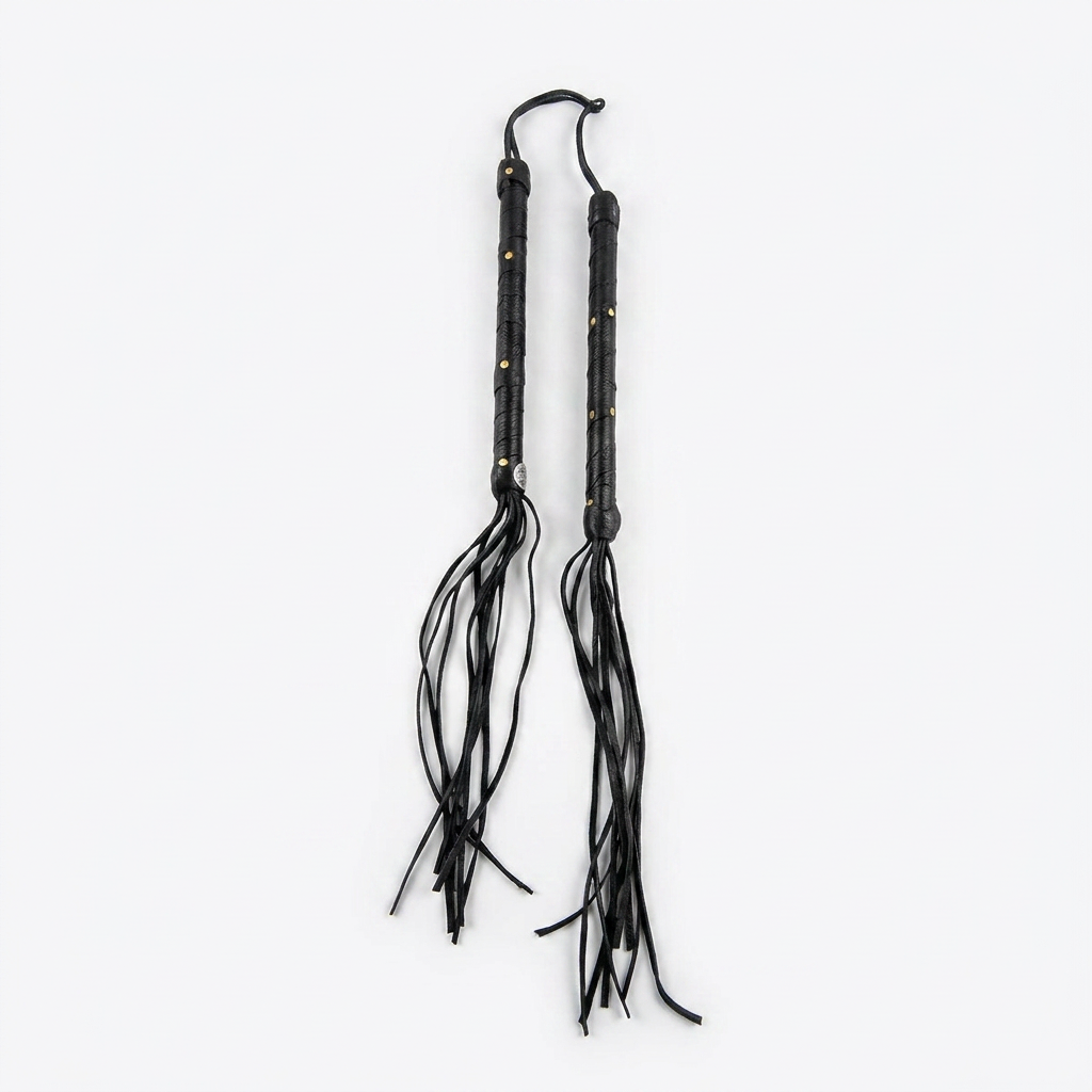 16358 - Set of Two Cat O Nine Tails Studded 20" |81|