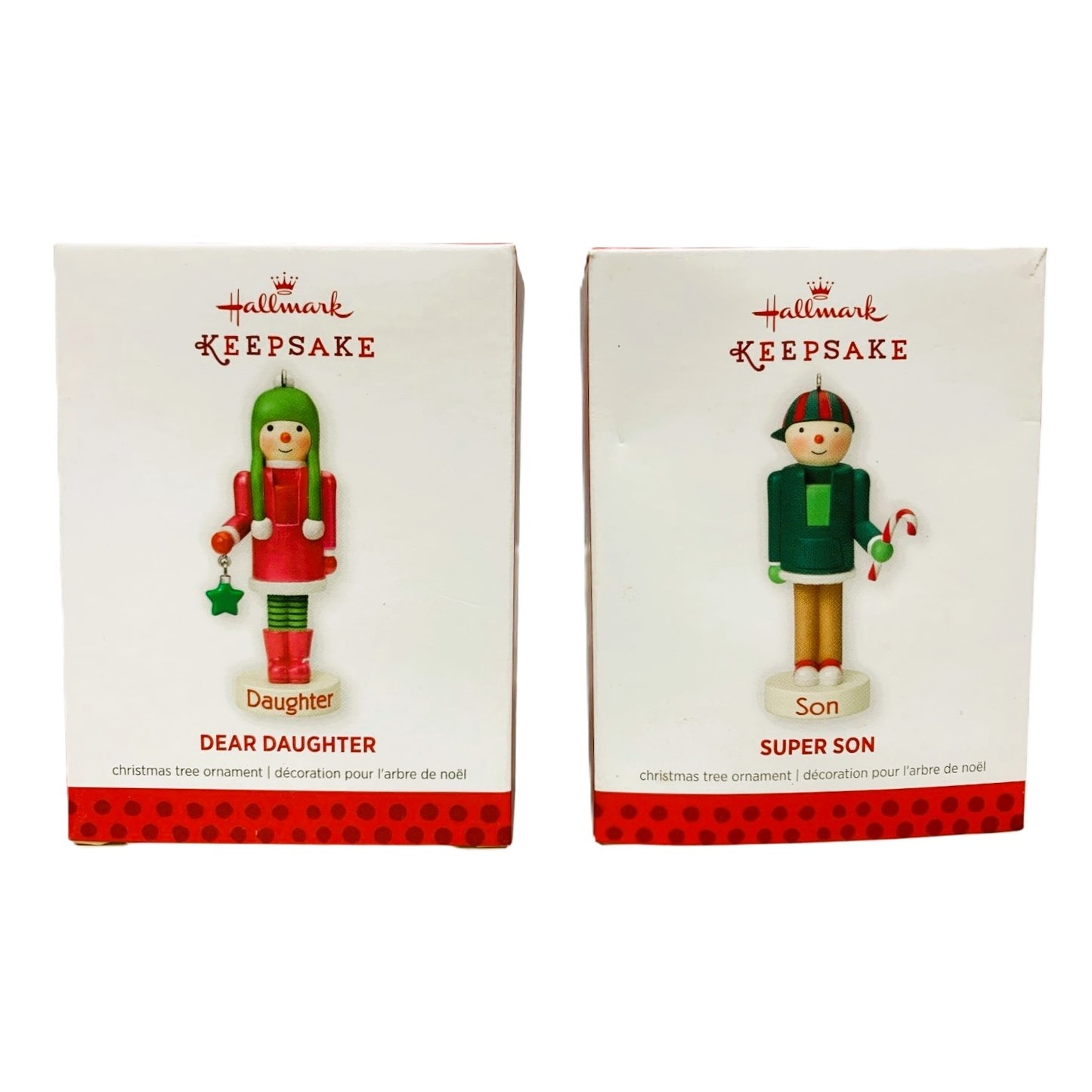 41920 - Hallmark Set of 4 Nutcracker Family Ornaments Dashing Dad, Merry Mom, Super Son, Dear Daughter 4" |TBD|