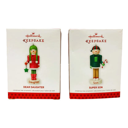 41920 - Hallmark Set of 4 Nutcracker Family Ornaments Dashing Dad, Merry Mom, Super Son, Dear Daughter 4" |TBD|