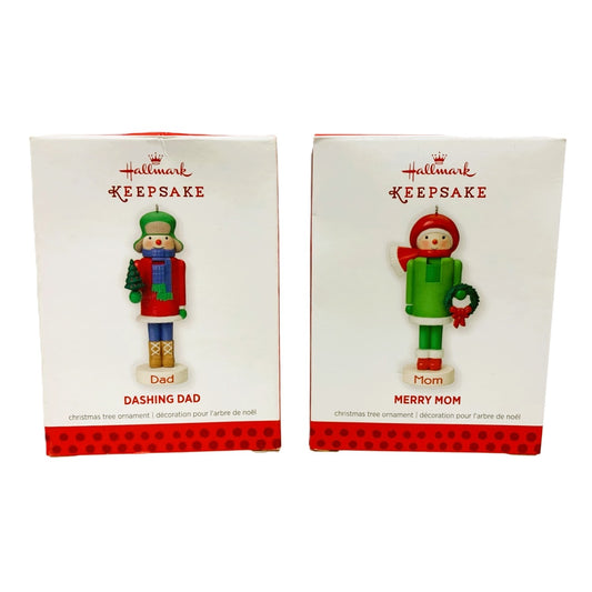 41920 - Hallmark Set of 4 Nutcracker Family Ornaments Dashing Dad, Merry Mom, Super Son, Dear Daughter 4" |TBD|