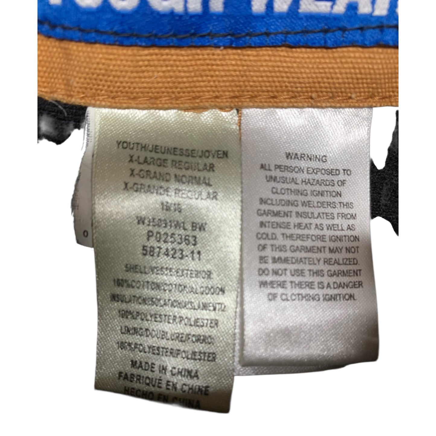 41988 - WALLS TOUGH WEAR YOUTH XLARGE JACKET |TBD|