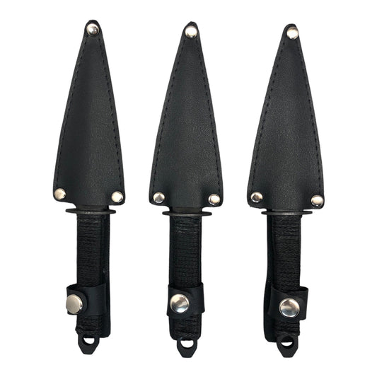 42415 - Set of 3 8" Black Throwing Knives  |81|