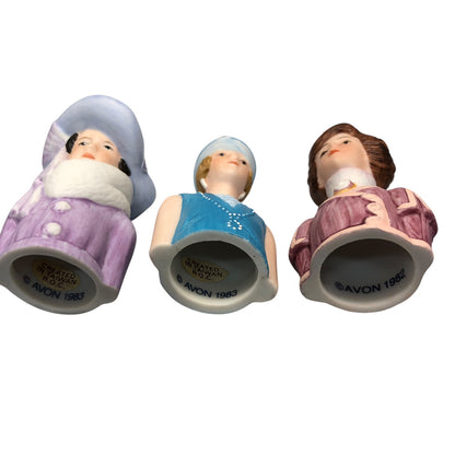 42499 - Set of 8 Avon Porcelain Thimbles 1982-1984 |20-23|
