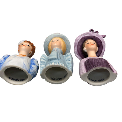 42499 - Set of 8 Avon Porcelain Thimbles 1982-1984 |20-23|