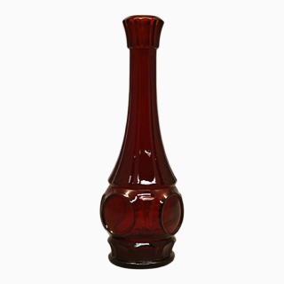43347 - Vintage Wheaton Ruby Red 9-Inch Glass Bud Vase  |5-15|