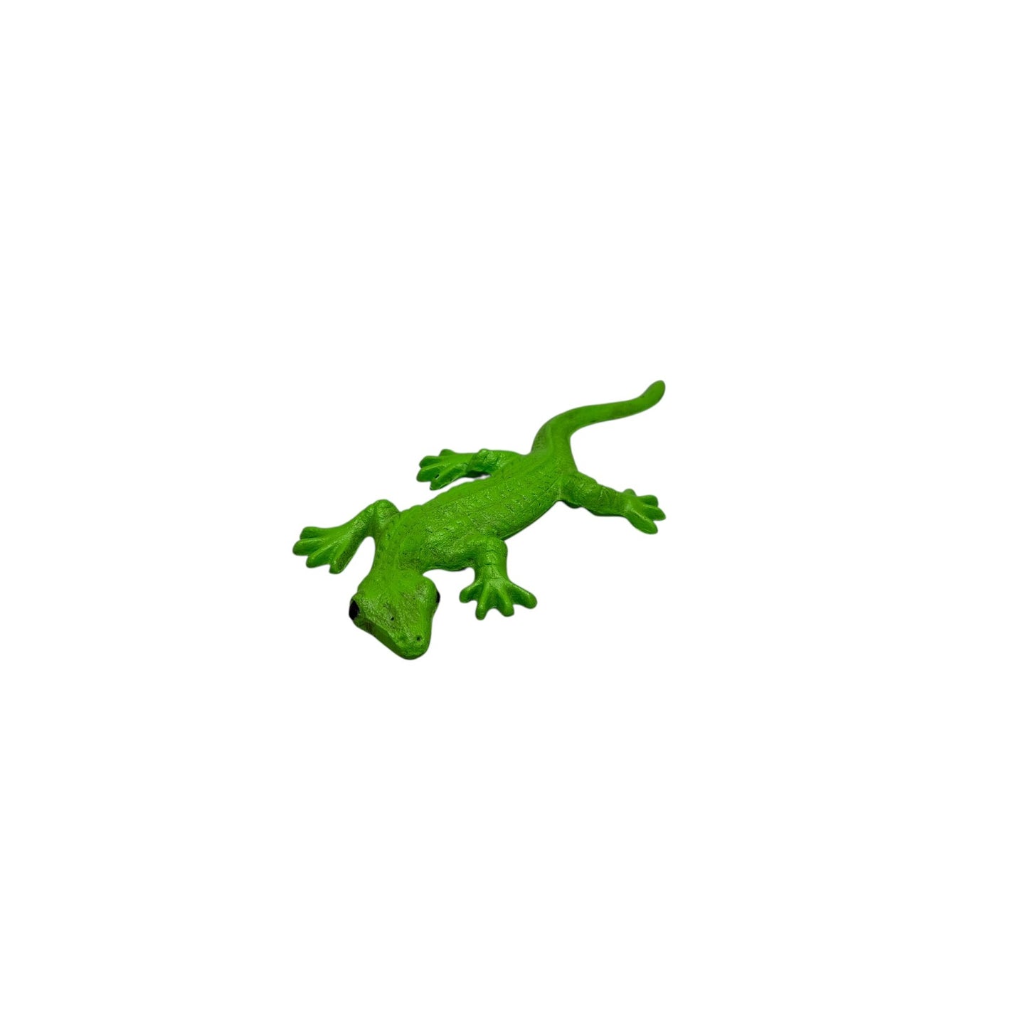 43375 - 9" Green Metal Lizard Garden Ornament |17-26|