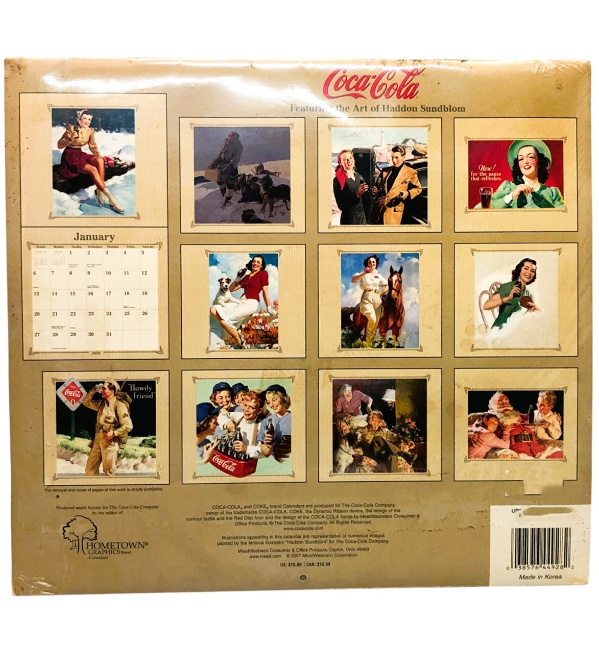 43387 -  Brand NEW Coca-Cola 2008 18 Month Calendar |22-1|