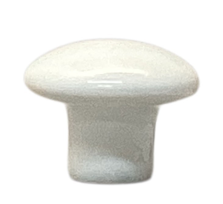 48207 - 1 3/8" Ceramic Round Knob White P95713H-W-C7 |5-10|