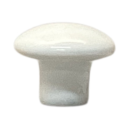 48207 - 1 3/8" Ceramic Round Knob White P95713H-W-C7 |5-10|