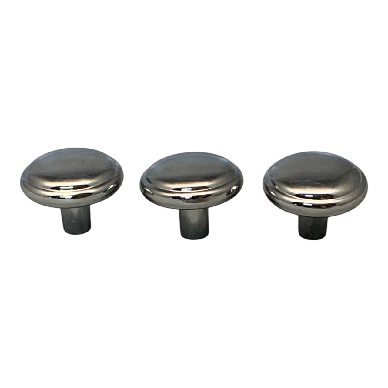 48209 - Three-Pack 1-1/4-Inch Domed-Top Round Knob Chrome P6361AC-PC-C Set |5-10|