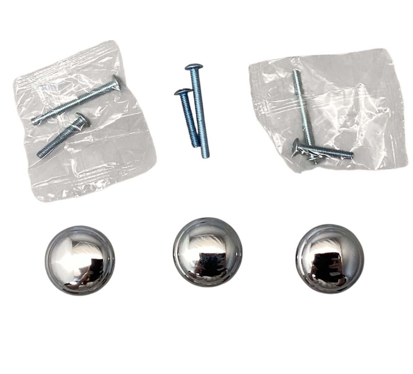 48209 - Three-Pack 1-1/4-Inch Domed-Top Round Knob Chrome P6361AC-PC-C Set |5-10|