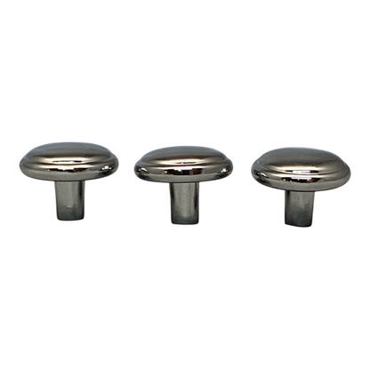 48209 - Three-Pack 1-1/4-Inch Domed-Top Round Knob Chrome P6361AC-PC-C Set |5-10|
