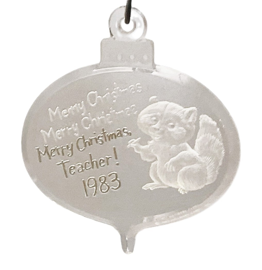 48224 - Hallmark Teacher Acrylic Ornament |Pod 1-62|