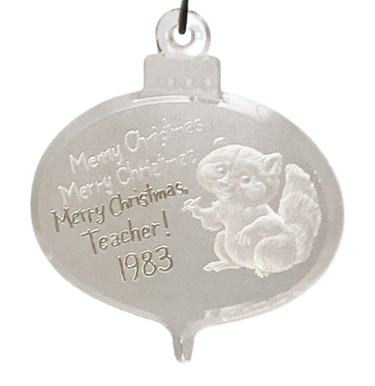 48224 - Hallmark Teacher Acrylic Ornament |Pod 1-62|