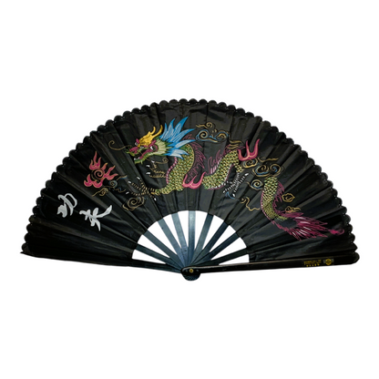 48298 - Striking 13" Handheld Black Dragon Fan |12-24.5|