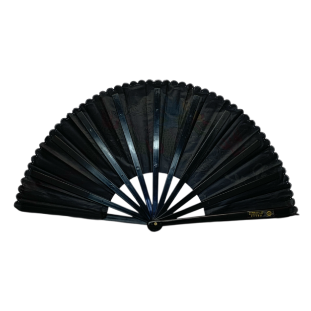 48298 - Striking 13" Handheld Black Dragon Fan |12-24.5|
