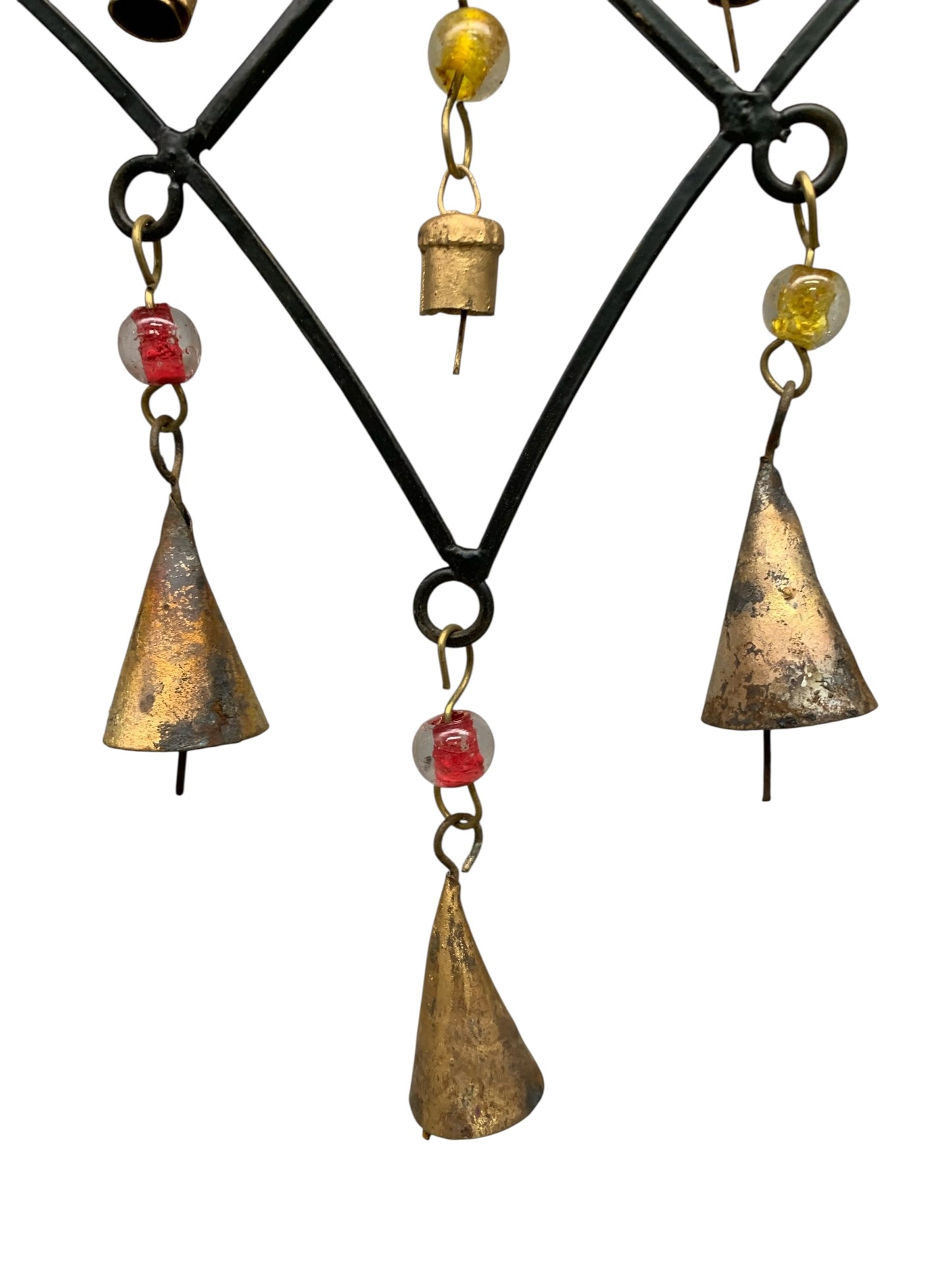 48326 - 15" Ornate Geometric 16-Bell Metal Windchime |TBD|