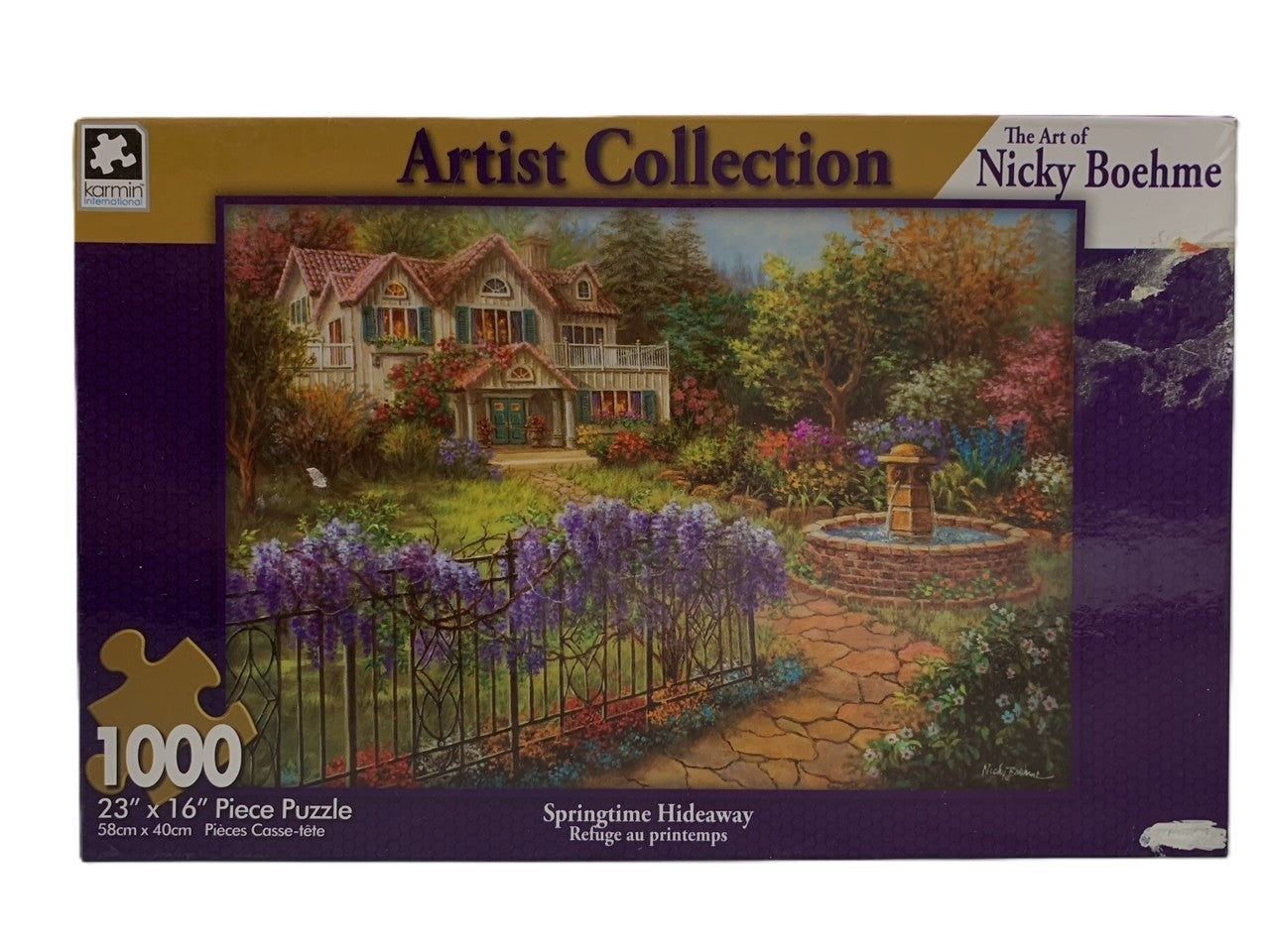 48332 - Springtime Hideaway 1000 Piece Puzzle Art by Nicky Boehme 9 Inch Puzzle |GR-9|