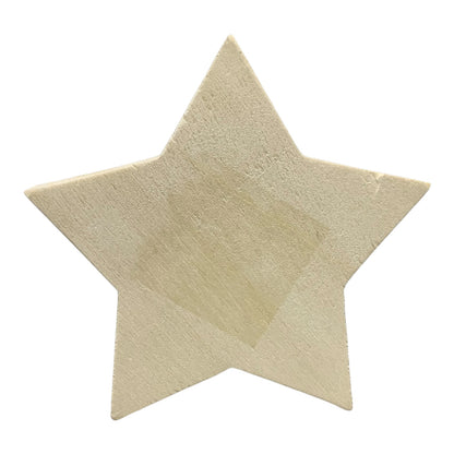 48334 - Charming Wooden Star With Snowflake Design Set Of 4 Home Decor Ornaments |H-3|