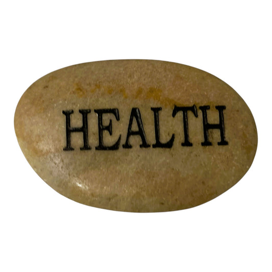 48337 - SET OF THREE Health 3-Inch Pocket Stone |H-3|