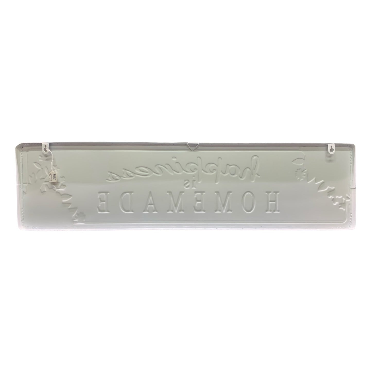 48380 - 32" White Floral Wall Sign: "Happiness is Homemade" |TBD|
