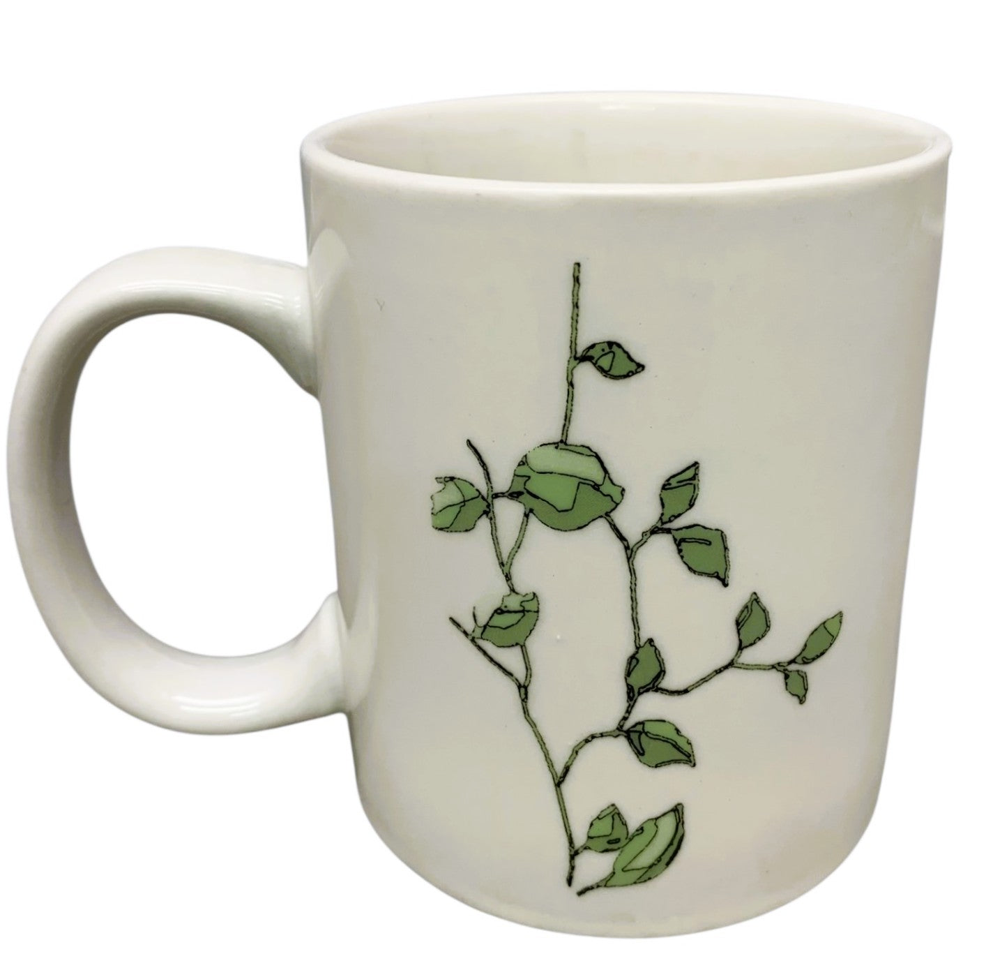 48394 - Ceramic Mug With Vine 3.5" Diameter 4" Tall |10-15|