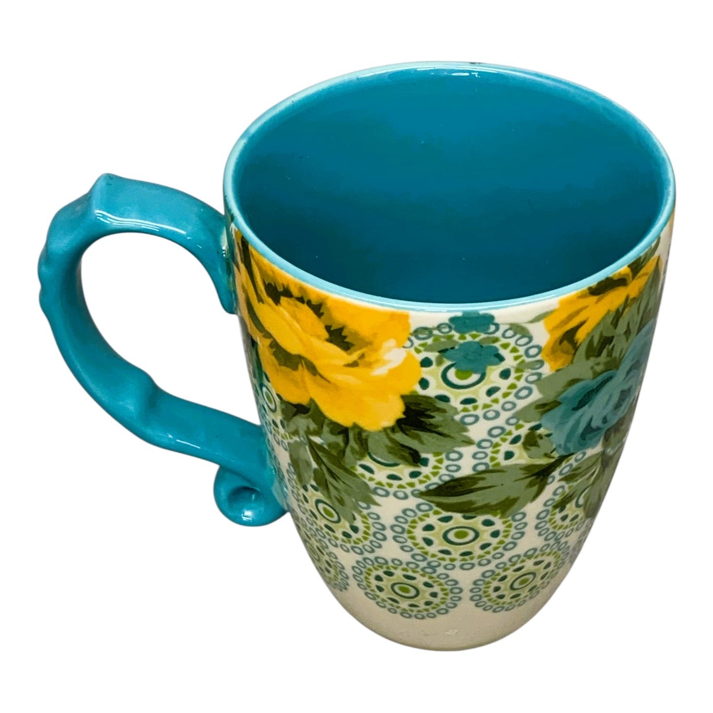 48395 - Ceramic The Pioneer Woman Flower Mug 4" Diameter 5.5" Tall |TBD|