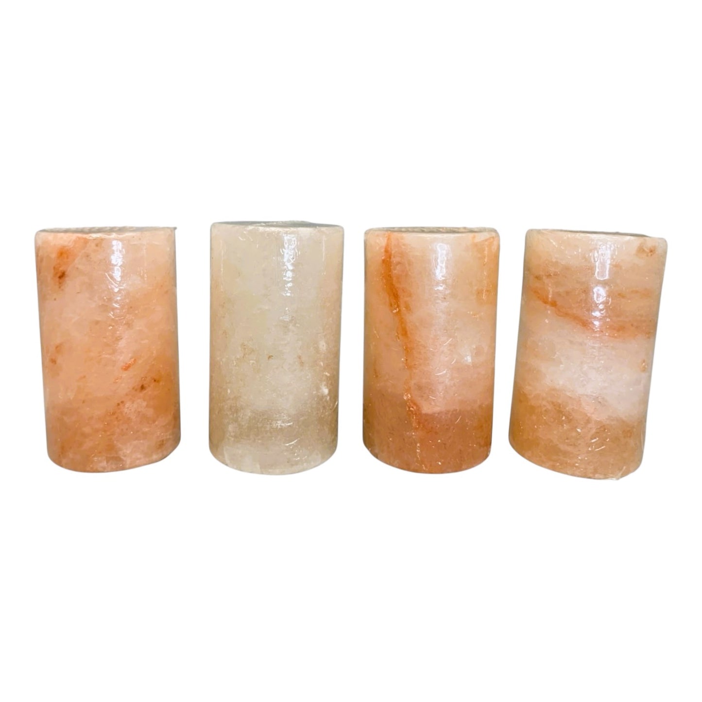 48396 - Set of Four Light Red Crystal 3" Shot Glasses |12-25|