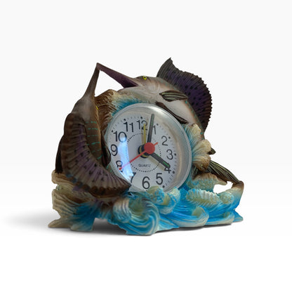 12352 - Unique Swordfish Battery-Operated Clock 3.5" |8-19|: sent for pic 8/26 cc