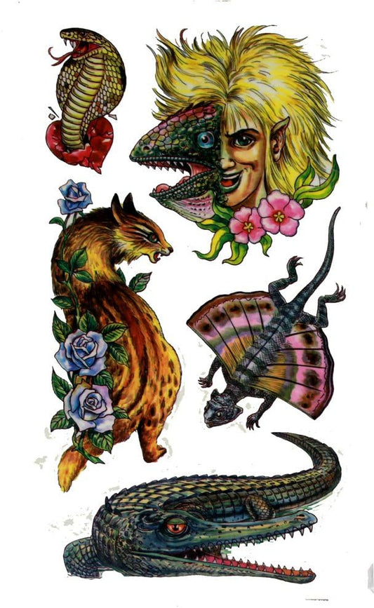 10002 - Temporary Tattoo With Fantasy Creatures [File-13]
