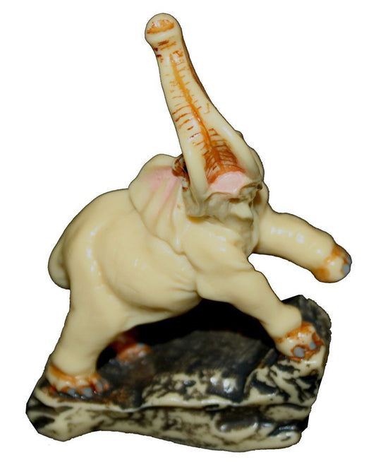 1000 - 3-inch Ivory Elephant #3 Z-89 PF COOL BEANS on rocky base; eBay Cool Beans Free Shipping