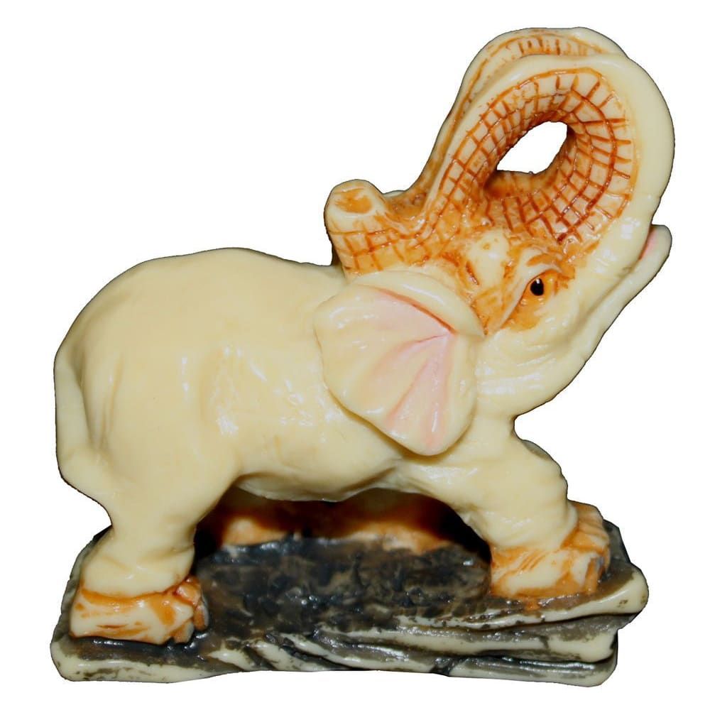 1007 - 3" Faux Ivory Elephant #4 - |Z-89|