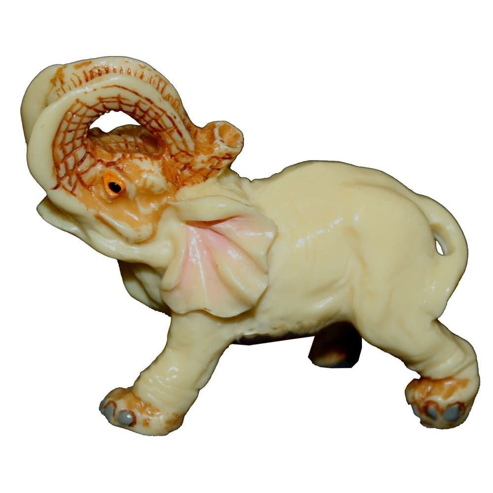 1009 - 3" Faux Ivory Elephant #2 - |Z-89|