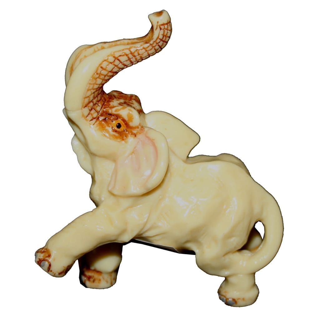 1010 - 3" Faux Ivory Elephant #1 - |Z-61|