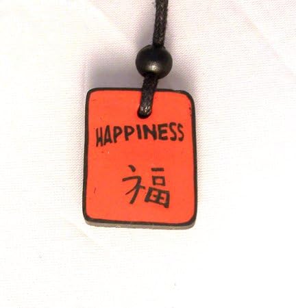 10139 - Necklace Happiness Red/Black Cl - |Clear-185|