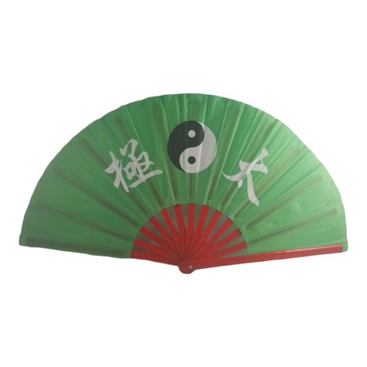 10225 - Green Kung Fu Fan w Yin Yang - W-20 : CS CHILL BILL