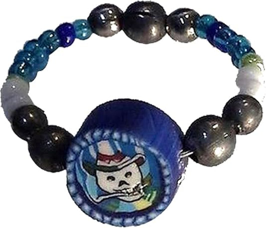 10469 - Claymatic Bead Ring Skull - [Clear-223]